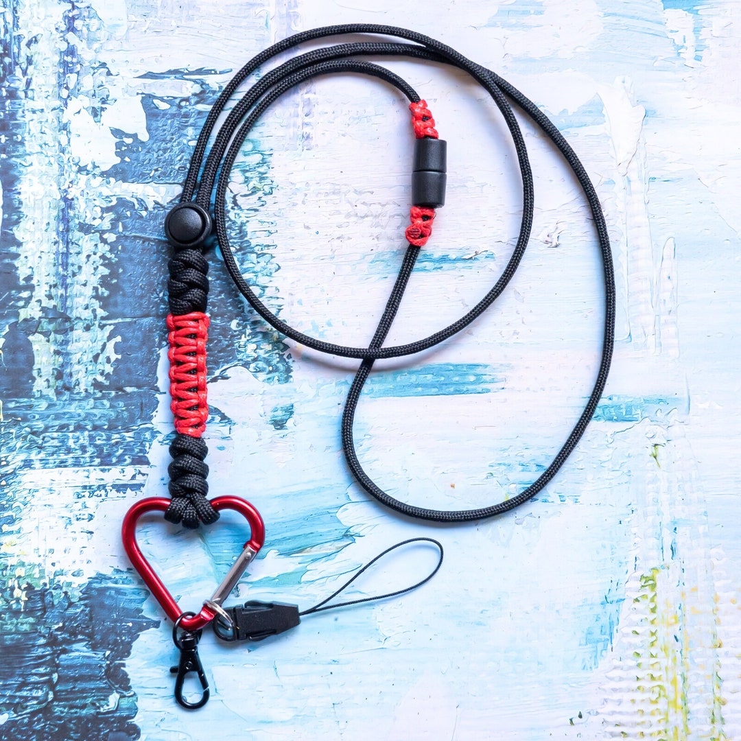 practicalix-paracord-adjustable-neck-lanyard-safety-breakaway-heart