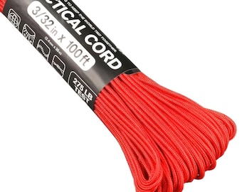 Tactical Paracord 275 4Strand 3/32 (2.4mm diameter) ATWOOD Rope MFG United States 40+ Authentic vibrant colours small batch weaving craft