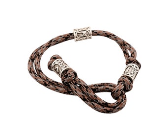 Double Strand Handmade Viking Runes Paracord Adjustable Wrist Survival Bracelet in 200 colour options Handmade by Practicalix in Australia