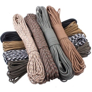 10m (32 Füße) Paracord 550 Kordel Typ III 7 Strang 200 kräftige Farben Weben Handwerk Seil Wandern Camping Practicalix Sydney Stock