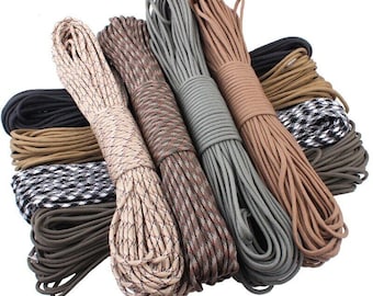 10m (32 feet) Paracord 550 Cord Type III 7 Strand 200 vibrant colours weaving craft rope Hiking Camping Practicalix Sydney Stock