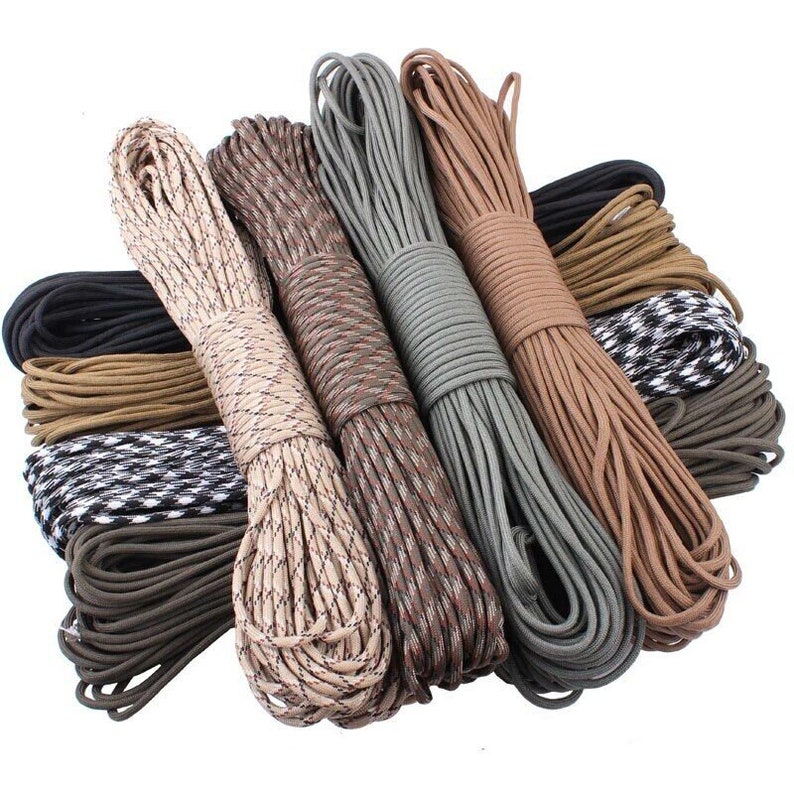Paracord 550 Corde à Paillettes 30m Or Bordeaux - Corde Nylon Résistante Pour Bracelets Et Survie