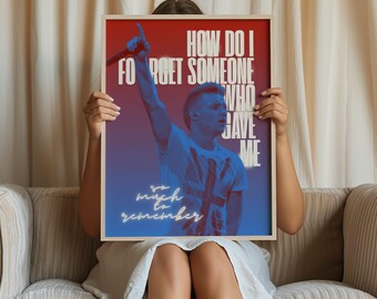 Liam Payne Remember Lyrics Poster, Liam Tribute Digital Print, Modern One Direction Poster, 1D Wall Art