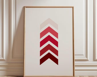 Liam Payne Arrows Tattoo Poster, One Direction Digital Print Poster, Minimalist Design 1D Wall Art, Geometric Pink Poster