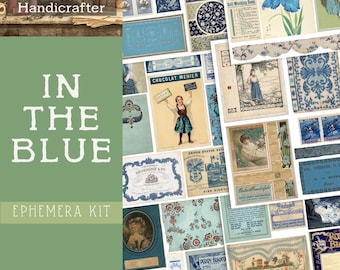 Ephemera Kit | Printable Vintage-themed Kit | In the Blue