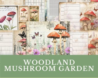 Planner Pages |  Printable Set | Woodland Mushroom