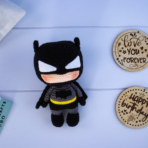 Superhero Amigurumi, Bat Plush, Bat Plushie, Crochet Toys, Amigurumi Toys, Superhero Toy, Crochet Bat, Amigurumi Bat, Superhero Gifts