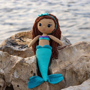 Mermaid Doll, Crochet Mermaid, Little Mermaid Doll, Fairy Doll, Handmade Dolls, Fairy Doll Handmade, Mermaid Crochet Doll, Fairy Plush, Gift