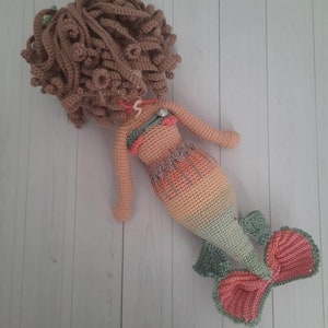 Sirena Doll. Mermaid Doll, Little Mermaid Doll, Crochet Mermaid Doll, The Little Mermaid, Fairy Doll, Handmade Mermaid Doll for Girls, image 7