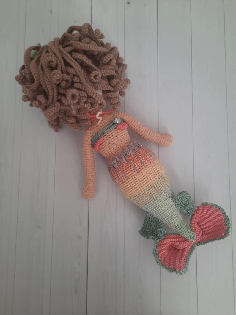 Sirena Doll. Mermaid Doll, Little Mermaid Doll, Crochet Mermaid Doll, The Little Mermaid, Fairy Doll, Handmade Mermaid Doll for Girls, image 7