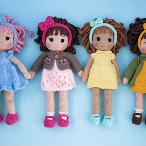 Crochet Doll Chubby, Amigurumi Doll, Daughter Gift, Granddaughter Gift, Knitted Doll, Crochet Toy, Amigurumi Crochet, Handmade Doll, Gift