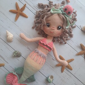 Sirena Doll. Mermaid Doll, Little Mermaid Doll, Crochet Mermaid Doll, The Little Mermaid, Fairy Doll, Handmade Mermaid Doll for Girls, image 4