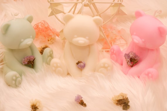 Set of Love Candle Bear