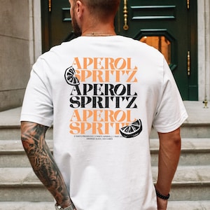 Aperol Shirt Aperol Spritz Shirt Aperol Spritz T-Shirt Retro Aperol Tshirt Best Gift Holy Aperoli Vintage Shirt Geschenk Frau Mann Bild 1