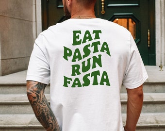 Eat Pasta Run Fasta Tshirt • Lustiges italienisches Tshirt • Pasta Shirt • Spaghetti Liebhaber Shirt • Pinterest Aesthetic Funny Pasta Quote