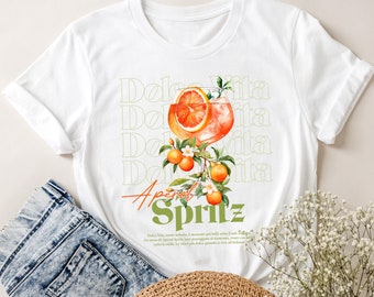 Aperol T-shirt La Dolce Vita • Aperol Spritz Shirt • Trending Fashion T-Shirt Girl Strip • Festival Outfit Alcohol • Gift for Men Birthday
