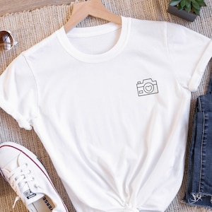 Photographer T-Shirt • Photography Shirt • Photography Lover • Gift for Her • Photographer Gift • Camera Lover