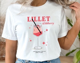 Lillet Shirt • Wildberry Lillet T-Shirt • Wild Berry Group Shirt Urlaub • Cocktail Shirt Alkohol Tshirt JGA Braut • Beste Freundin Geschenk