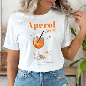 Aperol Spritz Shirt Aperol Shirt Aperol Spritz Tshirt Aperol Tshirt Group Shirts Spritz Cocktail Tshirt Retro Vintage Aperitivo Bild 1
