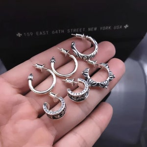 Chrome Hearts Earrings Hoop Etsy New Zealand