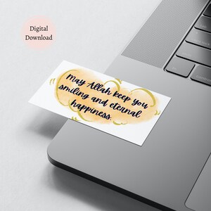 Islamic Inspirational Quote Cards | Quran Verse Dua, Muslim Gift (Digital Download) image 6