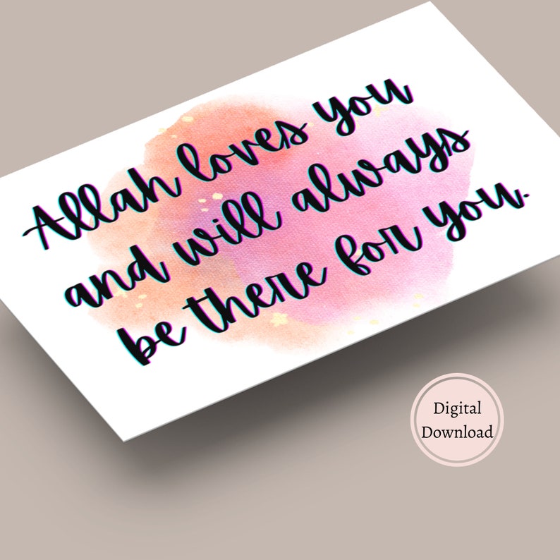 Islamic Inspirational Quote Cards | Quran Verse Dua, Muslim Gift (Digital Download) image 8