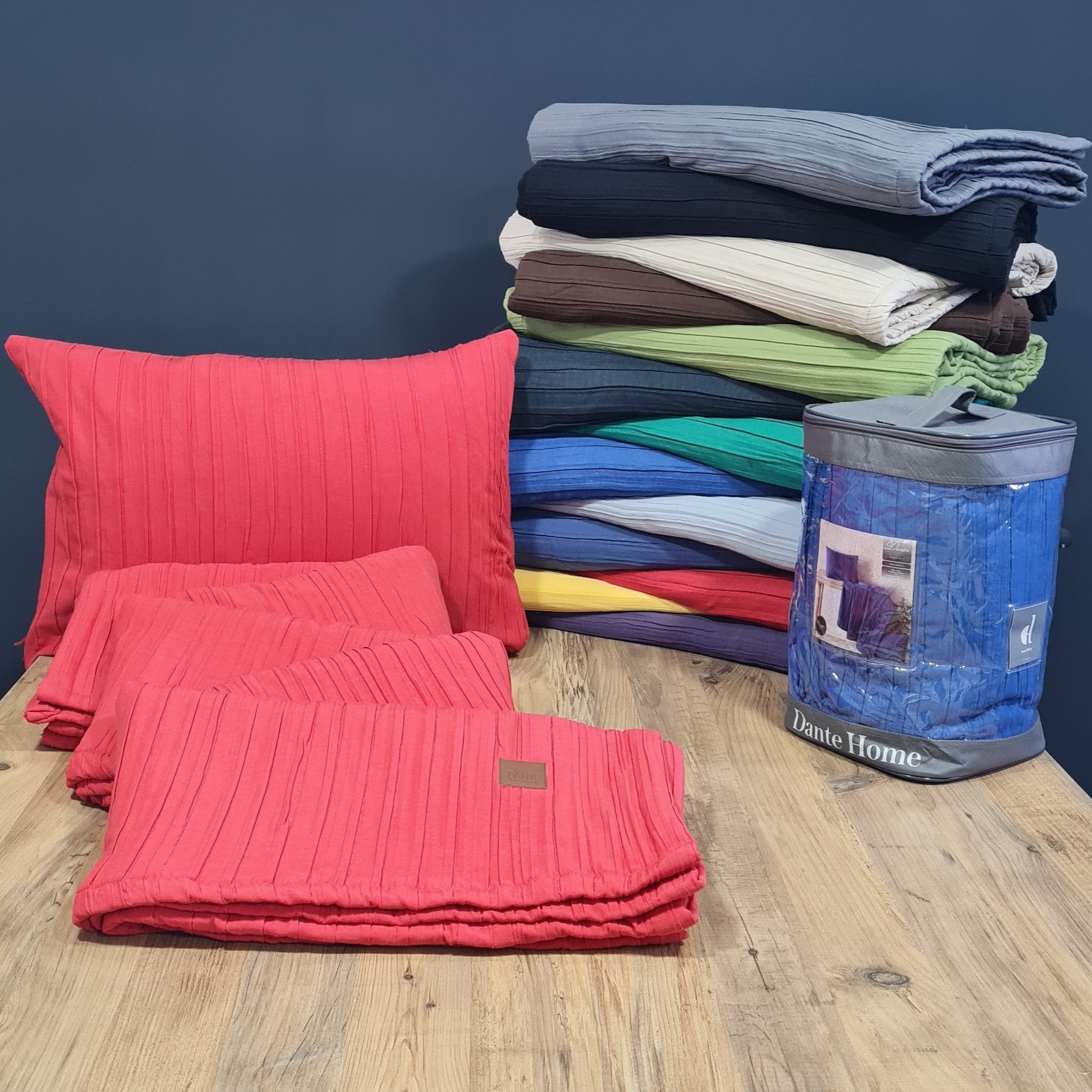 Denim 2 Pieces Dark Grey Bedspread Set Soft & Breathable Etsy