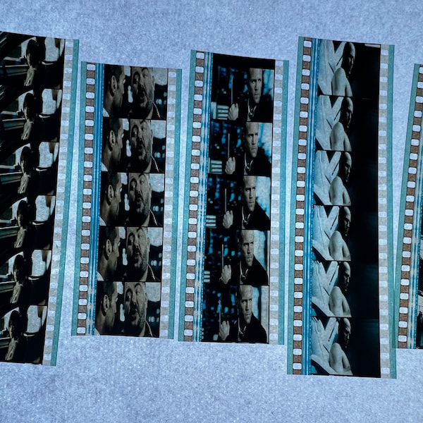 The Transporter 3 Genuine 35mm Film Cell strips, 5 strips of 5 cells, multiple choices of strips, what you see is what you get