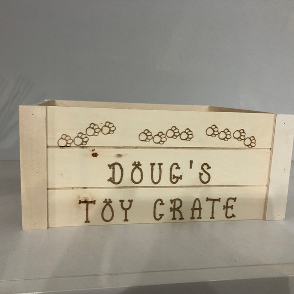 Dog Toy Box Personalised Dog Toy Box Personalised Dog Toy Crate Personalised Dog Box Personalised Furbaby Toy Box