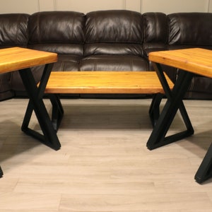 Handgemachtes Kaffee und Beistelltisch Set