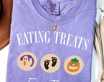 Halloween Pregnancy Announcement Shirt Funny Maternity TShirt Spooky Mom to Be Baby Shower Gift Cute Pregnant T-shirt Comfort Colors Reveal