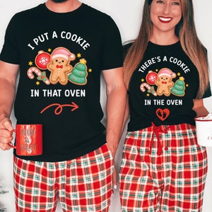 Couples Christmas Pregnancy Announcement Shirt, Christmas Baby Announcement Shirt Mom and Dad, Pregnant Christmas Shirt, Maternity Christmas