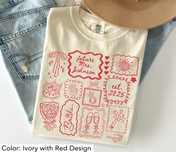 Future Mrs Shirt Engagement Shirt Custom Personalized Bride to Be T-shirt Engaged Gift For Anniversary Wife Comfort Colors Cute Stamp Tshirt