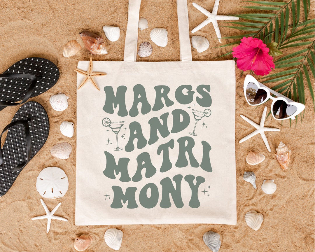 Margs and Matrimony Bachelorette Party Tote Bag Bridesmaid Gift Final ...