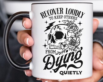 Sobriety Gift for Women Men Sober Gift for Mom Dad Sober Mug One Year Sober Anniversary Gift Recovery One Year Sober AA Gift 1 5 10 Years