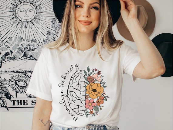 Normalize Sobriety Shirt Women, Sober Shirts for Women, Sober AF Shirt, Sobriety Gift for Women, Recovery Shirts, Mental Health Shirt