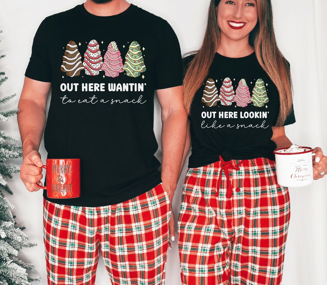 Funny Matching Couples Christmas Shirts Couples Christmas Etsy