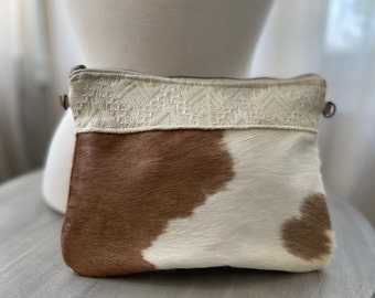 Aztec Cowhide Clutch Purse