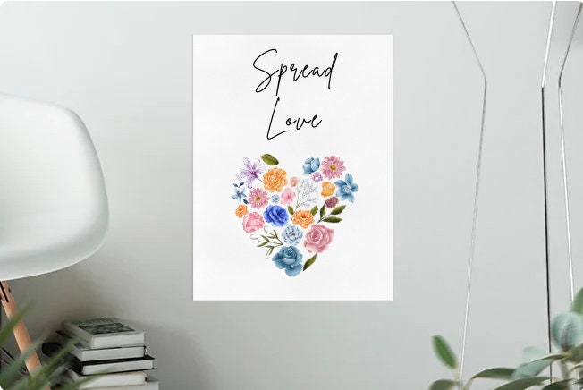 Inspirational Quote - Spread love everywhere you go | Art Board Print