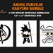 Printable Anime Pumpkin Stencil Bundle Characters Favorite Popular Anime Pumpkin Carving Stencil ...