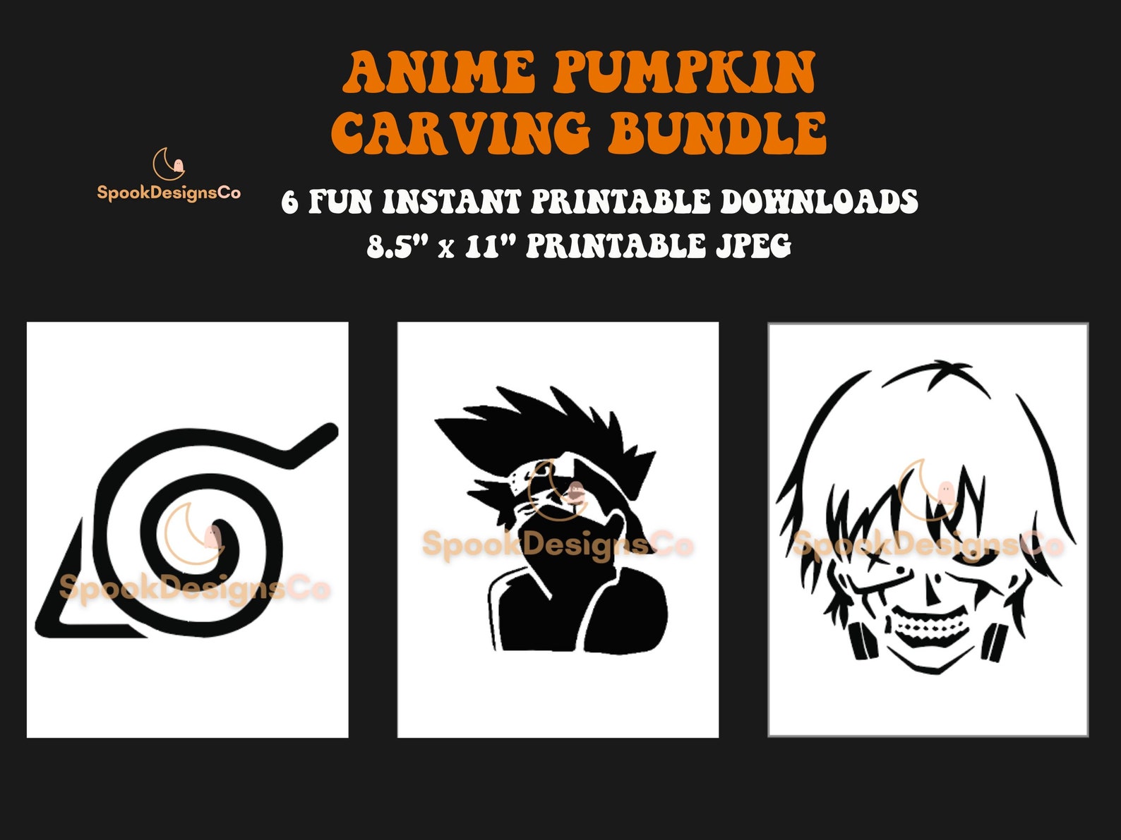 Printable Anime Pumpkin Stencil Bundle Characters Favorite Popular printable-anime-pumpkin-stencil-bundle-characters-favorite-popular