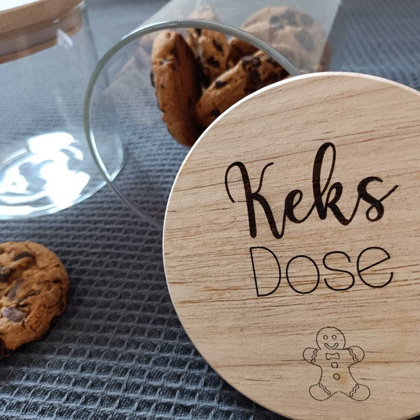 Keks Dose Glas Plätzchen Süßigkeiten Geschenk