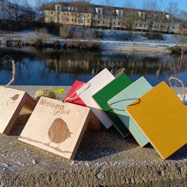 Vogelhaus Futterstelle Vogelhäuschen Meisen Knödel Dach Garten Winter