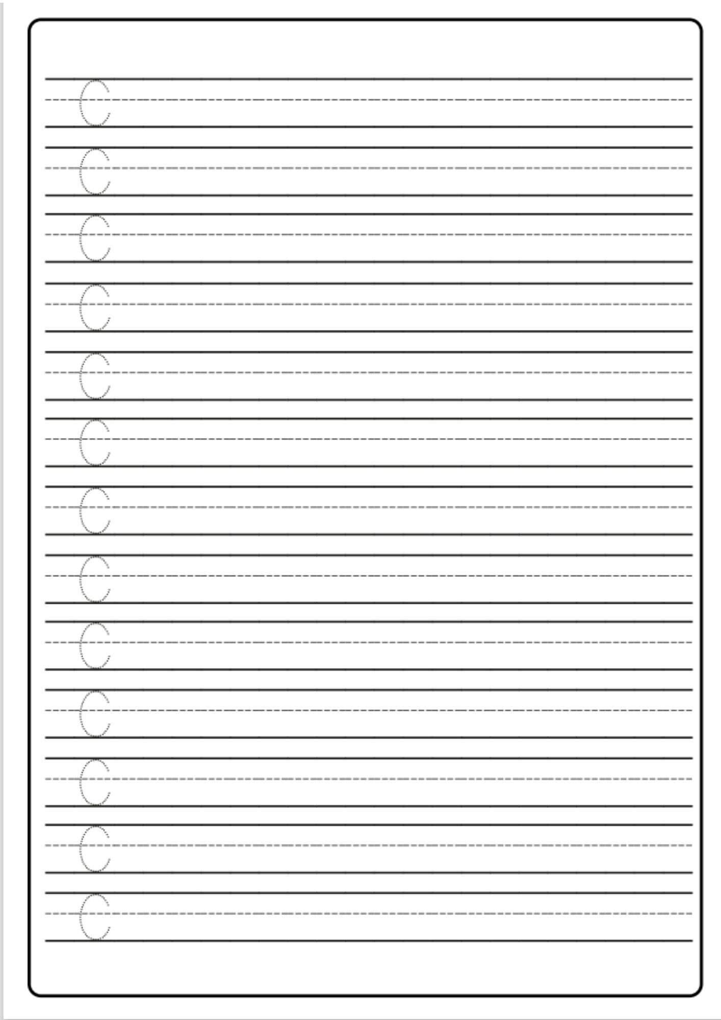 Printable Capital and Lower Case Alphabet Handwriting Worksheets ...