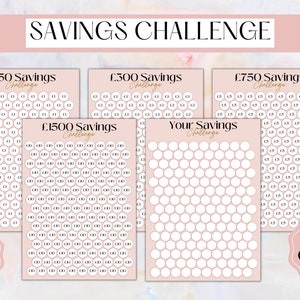 Printable Savings Challenge: UK Budget Tracker (PDF Download)
