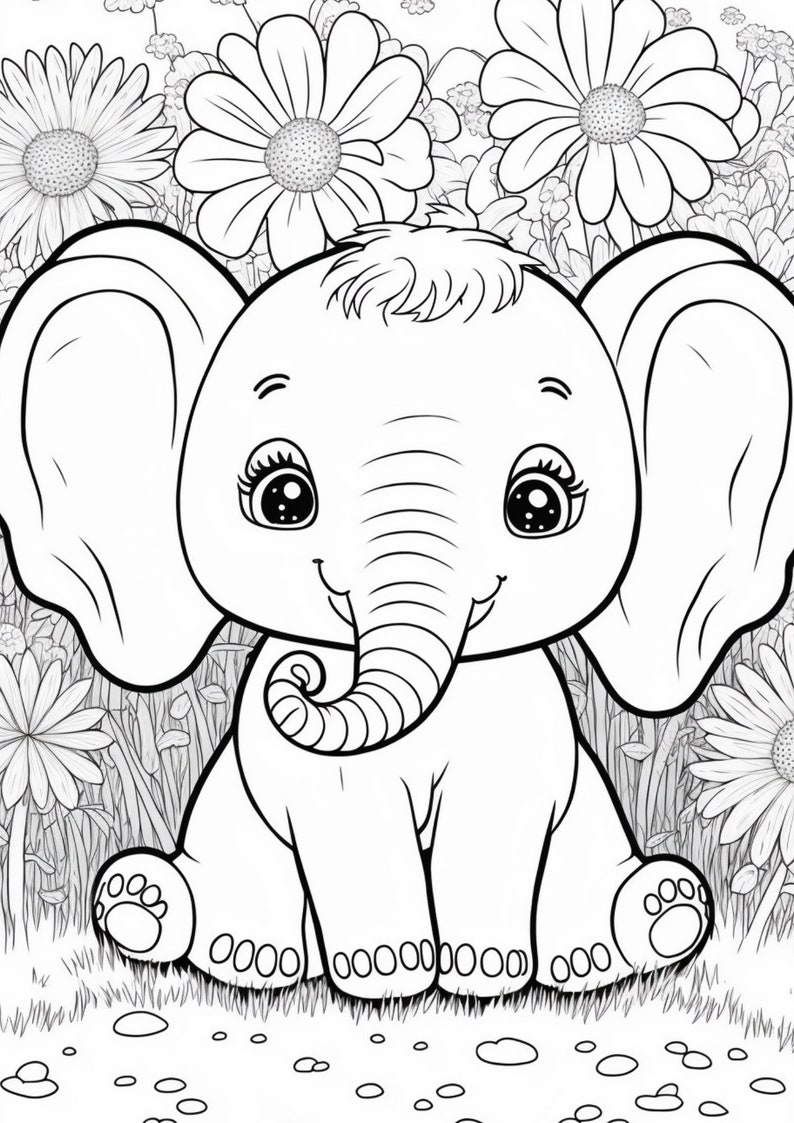 55 Printable Animal Colouring Pages Digital PDF Download Animal