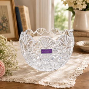Marquis Crystal Bowl - Etsy