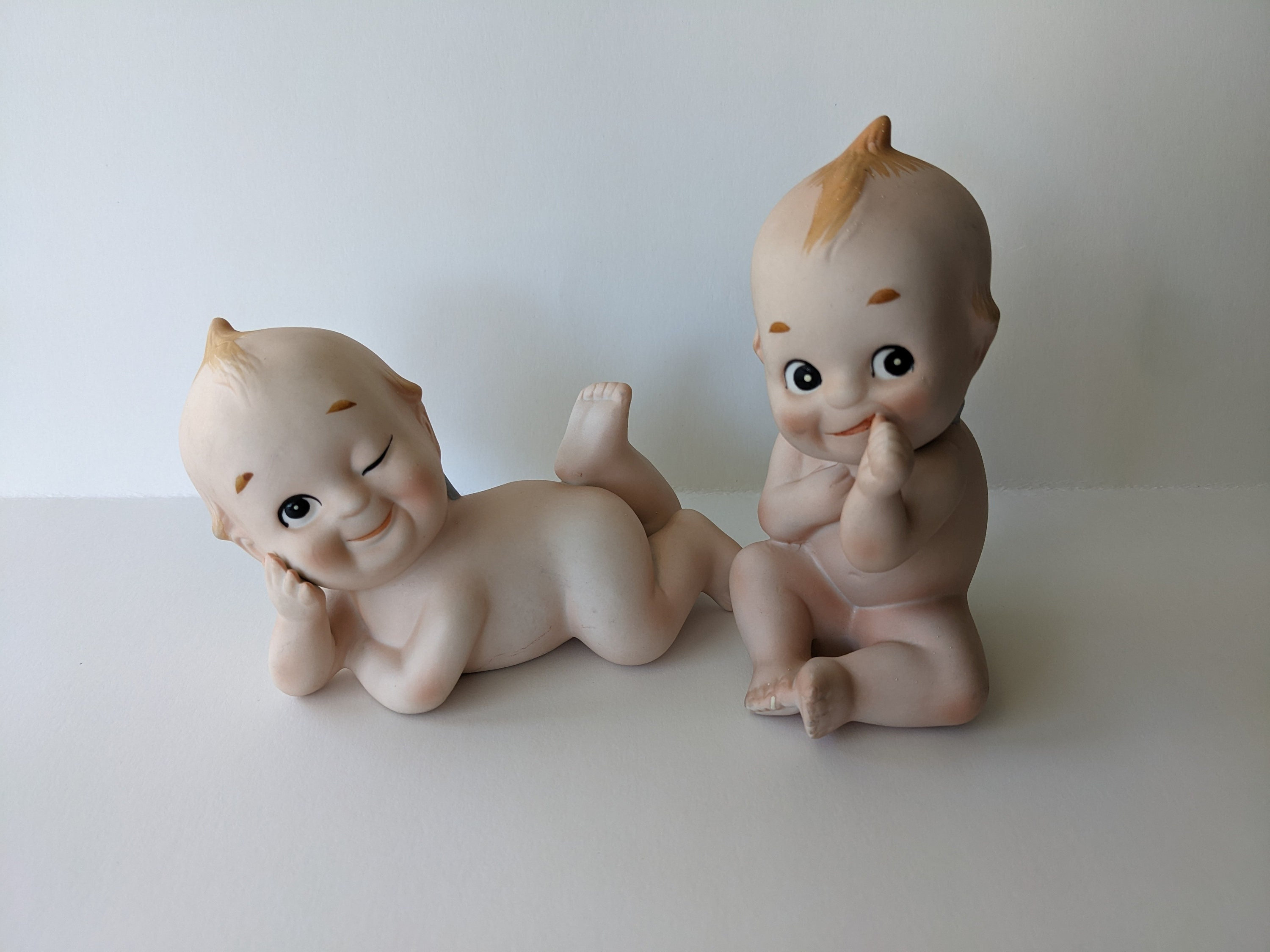 Vintage Lefton Kewpie Dolls Reclining Kewpie 220 - Etsy