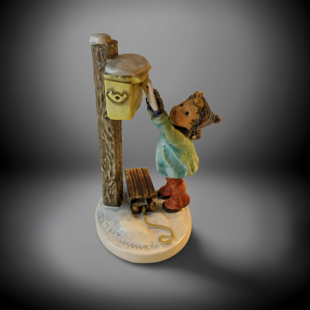Vintage Hummel Letter To Santa Claus 340 1970 s Porcelain Figurine Vintage hummel letter to santa claus 340 1970 s porcelain figurine