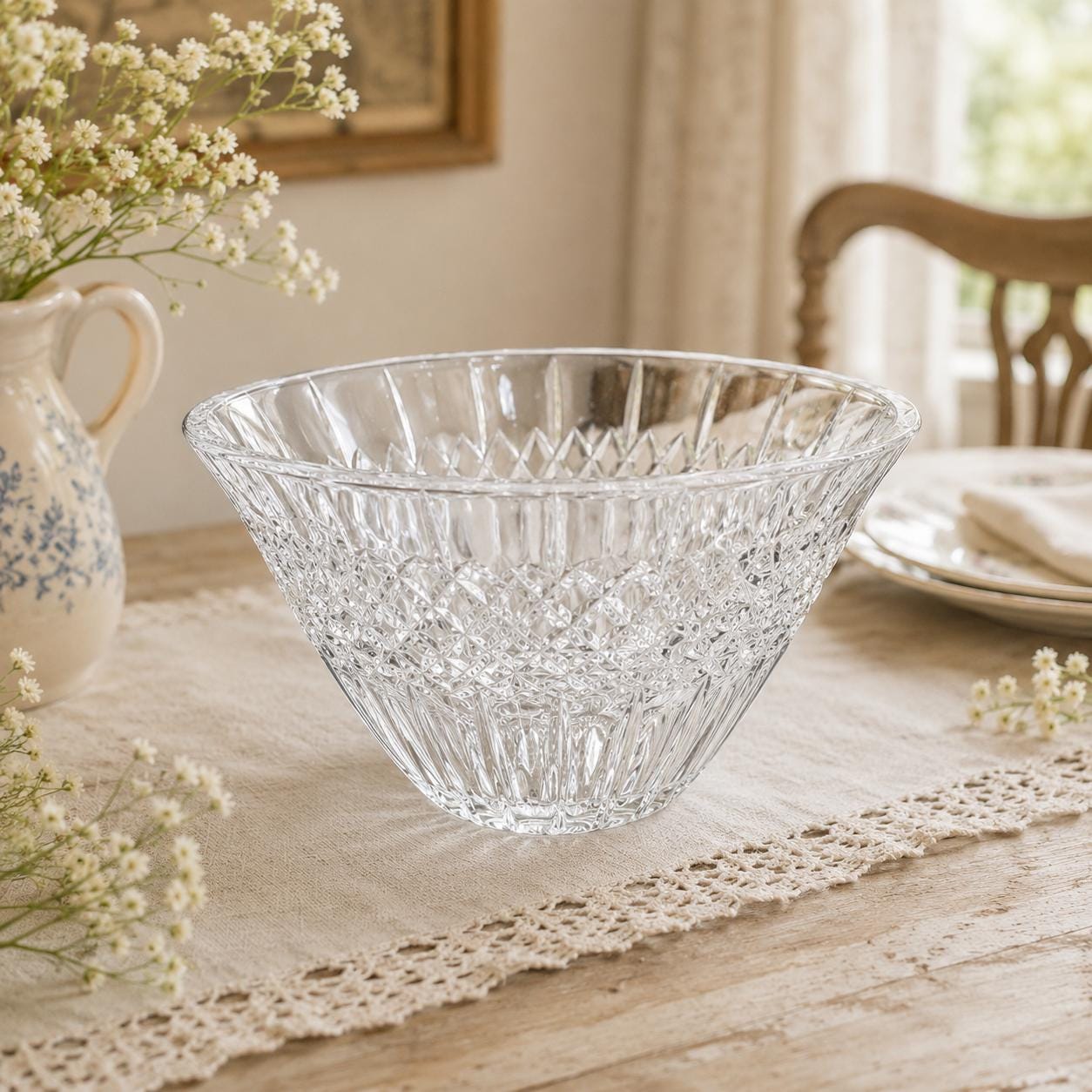 Waterford 10 Inch Crystal Bowl - Etsy